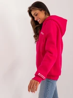 Fuchsia women's oversize hoodie