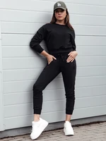 Women's classic sweatshirt CASUALVIBE black Dstreet