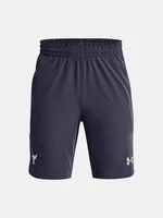 Under Armour UA Project Rock Woven Kraťasy dětské Šedá