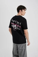 DEFACTO Regular Fit Crew Neck Printed Short Sleeve T-Shirt