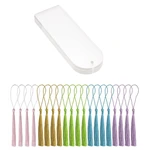 Blank Clear Acrylic Bookmarks 20Pcs Rectangle Craft Transparent Acrylic Book Markers With 20Pcs Small Bookmark Tassels