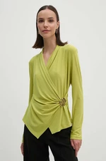 Blúzka Joseph Ribkoff dámska, zelená farba, s nášivkou, 243152