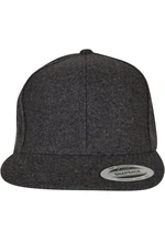 Melton Wool Snapback tmavě šedá