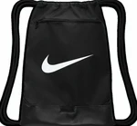 Nike Brasilia 9.5 Drawstring Bag Black/Black/White 18 L Vrecko na prezuvky