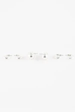 DEFACTO Women&#39;s 3-Piece Silver Earrings