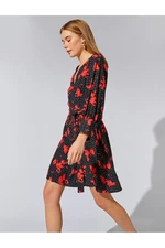 Koton Long Sleeve Floral Dress