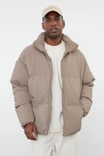 Trendyol Mink Oversize Fit Stand Collar Winter Puffer Coat