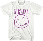 Nirvana Camiseta de manga corta Purple Smiley Blanco XL