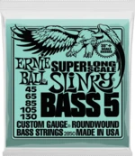 Ernie Ball 2850 Slinky Super Long Scale Saiten für 5-saitigen E-Bass, Saiten für 5-Saiter E-Bass