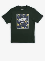 Tmavě zelené klučičí tričko VANS Print Box - Kluci