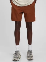 Men's brown linen shorts GAP