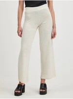 Cream Women's Ribbed Wide Pants ONLY Cata - Women