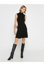 Koton Sleeveless Mini Knitwear Dress Turtleneck