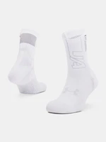 Under Armour Socks ArmourDry Run Crew-WHT - unisex