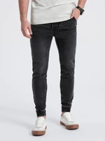 Ombre Men's JOGGER SLIM FIT denim pants - graphite