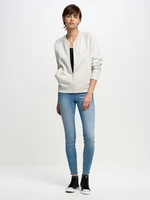 Big Star Woman's Zip Sweatshirt Sweat 171574 Grey 901