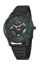 Polo Air Skeleton Dial Men's Wristwatch Black-Green Color