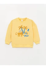 LC Waikiki Crew Neck Long Sleeve Printed Baby Boy Sweatshirt