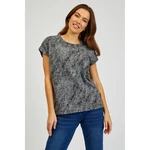 Dark grey women's patterned T-shirt SAM 73 Veronica