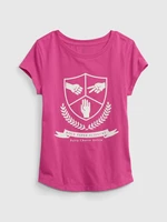 Dark pink girls' T-shirt GAP