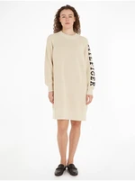 Beige women's sweater dress Tommy Hilfiger