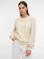 Beige women's sweater with GAP logo