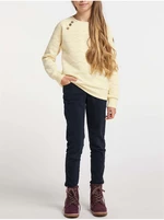 Light yellow girls' patterned sweatshirt Ragwear Darinka Chevron