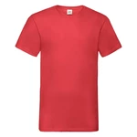 Men's Red T-shirt Valueweight V-Neck Fruit of the Loom