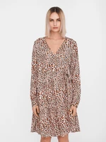 Beige patterned dress Noisy May Fiona - Women