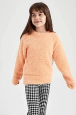 DEFACTO Girl Regular Fit Crew Neck Pullover