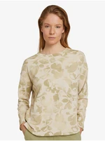 Cream Women Patterned Sweatshirt Tom Tailor - Women