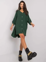 Dark green dress with collar