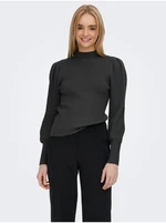 Dark gray women's ribbed sweater ONLY Katia - Women