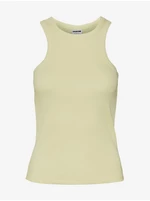 Light yellow womens basic tank top Noisy May - Women