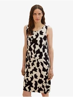 Black and Cream Women Patterned Dress Tom Tailor - Women