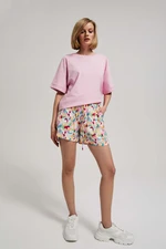 WOMENS SHORTS L-SH-4023 LILA