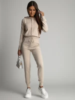 Women's beige knitted set