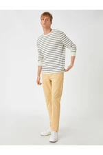 Koton Basic Gabardine Pants with Buttons