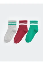 LC Waikiki Lcw Striped Boys Ankle Socks 3-Pack