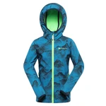 Children's softshell jacket with membrane ALPINE PRO EZORO mykonos blue variant pa