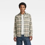 G-STAR Shirt - Slant pocket slim shirt brown