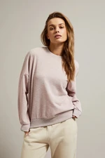 Women's Moodo sweatshirt with open back - pink