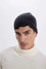 DEFACTO Men's Basic Plain Knitted Beret