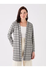 LC Waikiki Women's Shawl Collar Patterned Long Sleeve Cardigan