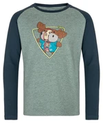 Boys' long sleeve boulder T-shirt Kilpi SONIER-JB DARK GREEN