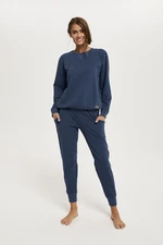 Panama set women's long sleeves, long pants - denim