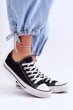 Women's Classic Low Cut Sneakers Black Vegas