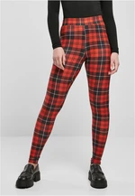 Women's Soft AOP Leggings in Red Cut