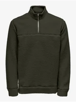 Men's Dark Green Sweatshirt ONLY & SONS Remy - Men