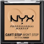 NYX PROFESSIONAL MAKEUP Can't Stop Won't Stop Matujúci púder Kompaktný púder - 05 Golden 6 g